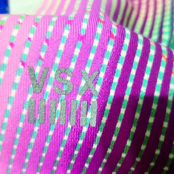 Victoria's Secret Sport Rainbow Capri Leggings - Picture 4 of 7